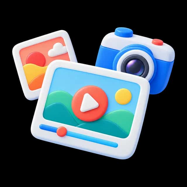 Photos and video messages coming together as one video