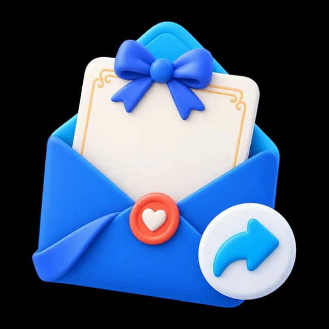 A celebration invitation card ready to be shared
