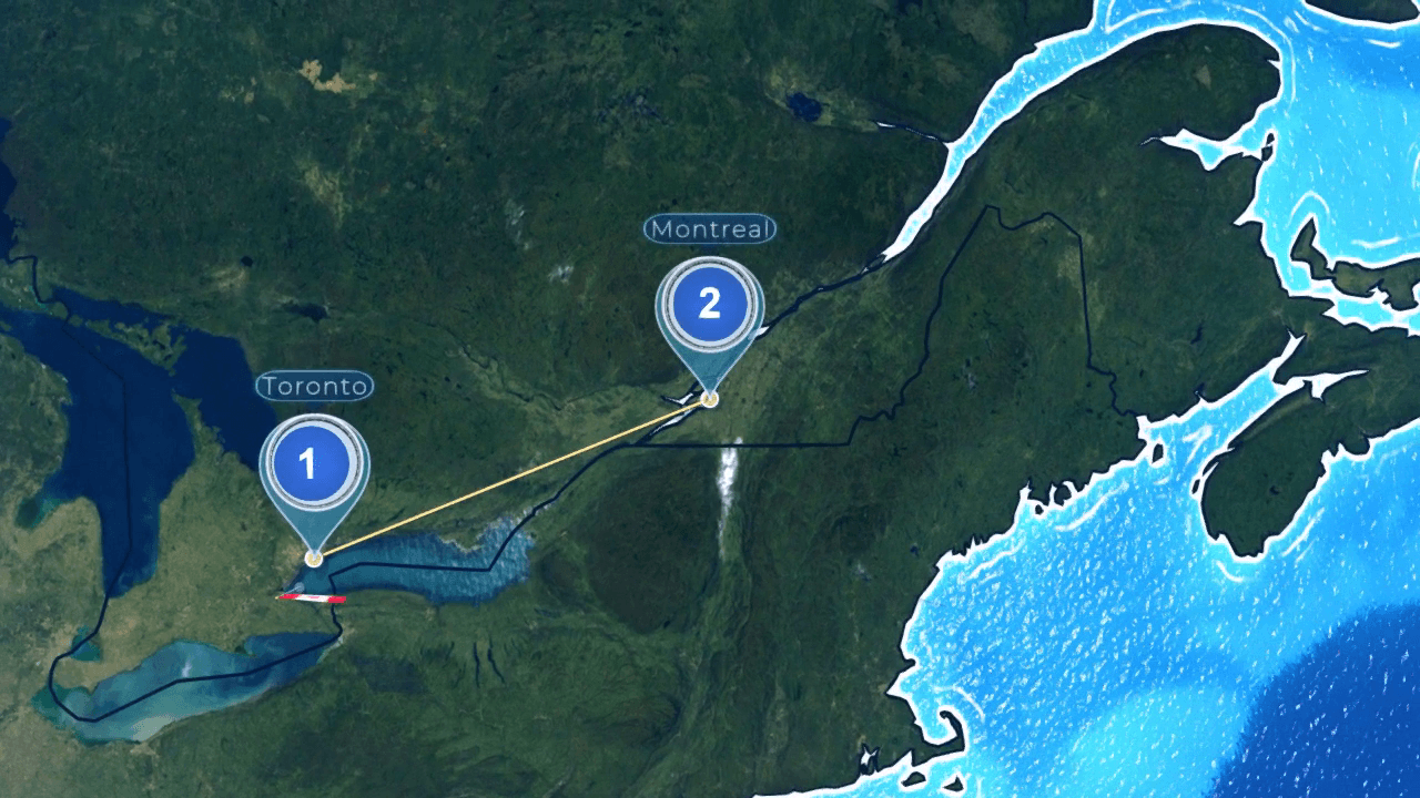 Frame 287 of the teaching movie, immediately before the cut from the Montreal map hold