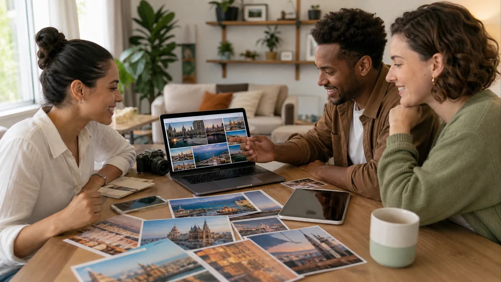 How to Make a Birthday Video with Photos from Different Cities: photos, video clips, music, and meaningful places arranged into a clear story.