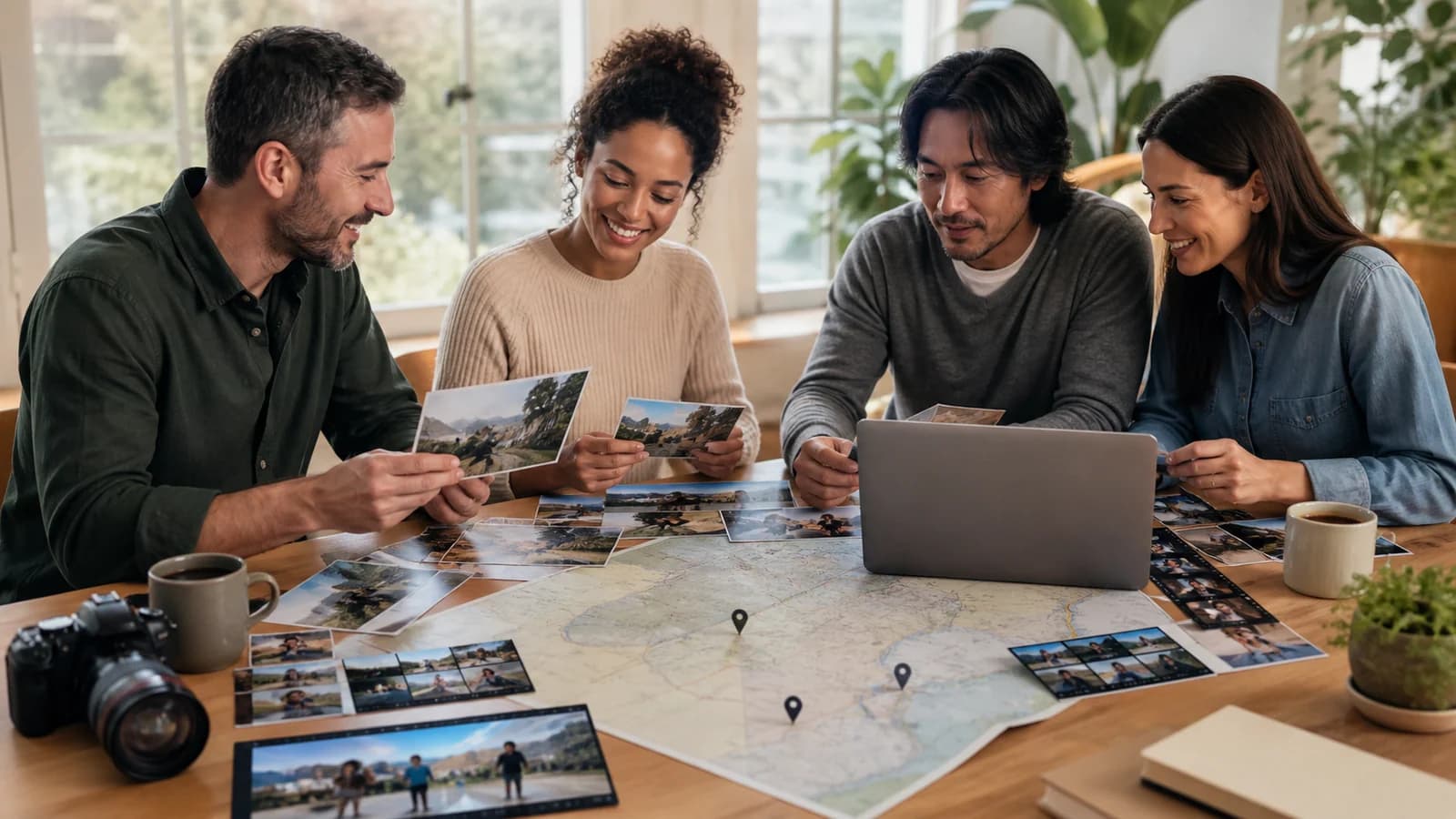 Memories Video Maker: Turn Shared Photos into a Map Story: photos, video clips, music, and meaningful places arranged into a clear story.