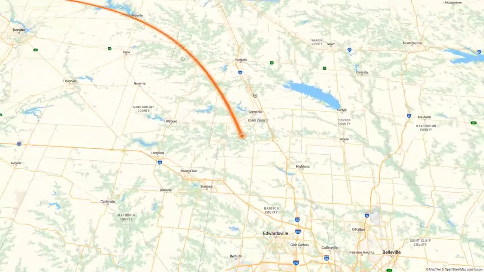 Route 66 centennial map, camera, and travel photos arranged for a 100th-anniversary video