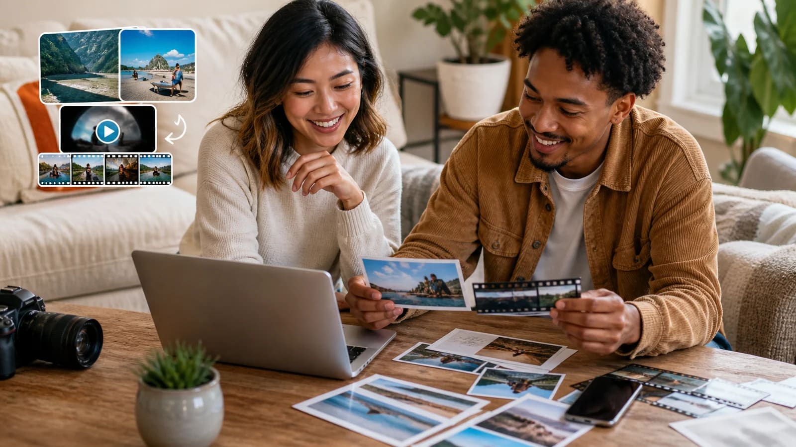 Turn Pictures into Video for Reels, TikTok, and Shorts: photos, video clips, music, and meaningful places arranged into a clear story.